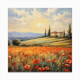 Impressionist Meadows: Monet's Palette Canvas Print