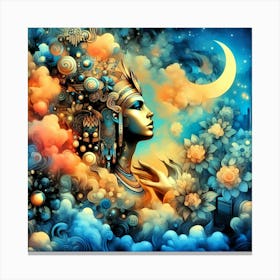 Cleopatra Portrait Artwork 35 Canvas Print