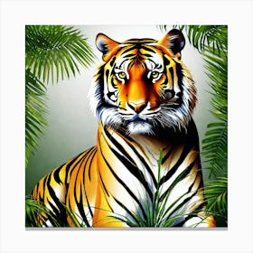 Tiger In The Jungle 1 Canvas Print