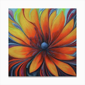 Orange Daisy Canvas Print