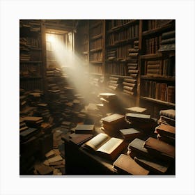 Library Of Books 1 Canvas Print