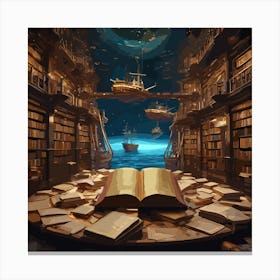 Library Canvas Print