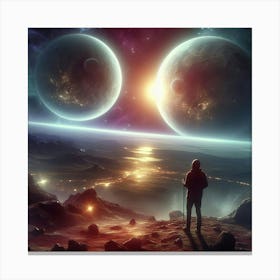 Space Painting Canvas Print