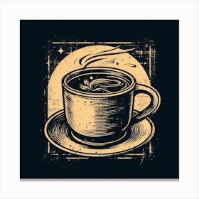 Coffee Cup Vector Illustration Canvas Print