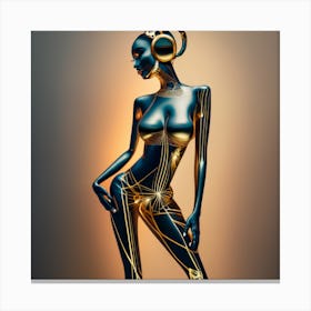 Futuristic Woman 1 Canvas Print