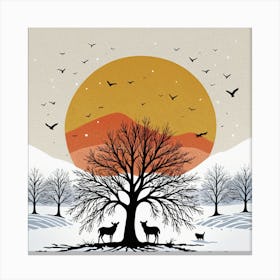 Winter Scene Canvas Print