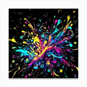 Colorful Paint Splash 9 Canvas Print