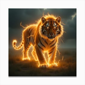 Lightning Tiger 1 Canvas Print