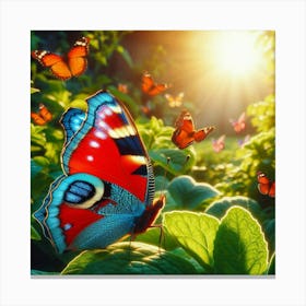 Butterfly - Butterfly Stock Videos & Royalty-Free Footage 18 Canvas Print