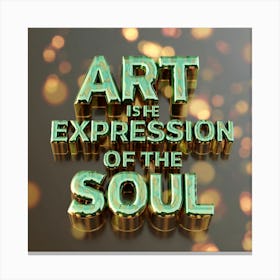 Is Her Expression Of The Soul Canvas Print