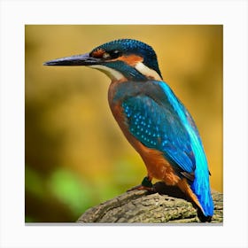 Kingfisher Stock Videos & Royalty-Free Footage Canvas Print