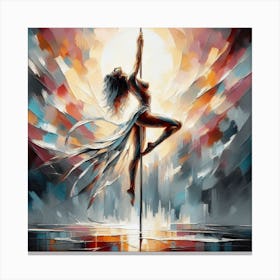 Pole Dancer Canvas Print