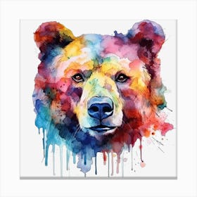 Watercolor Bear 2 Lienzo