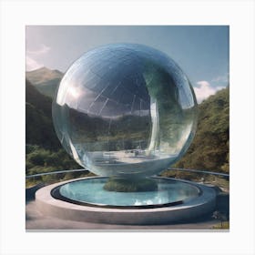 Futuristic Sphere 3 Canvas Print