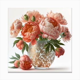 Pink Peony Canvas Print