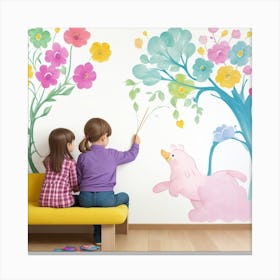 Wall Decals Canvas Print