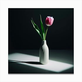 Tulip In A Vase Canvas Print