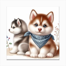 Baby Husky 2 Canvas Print