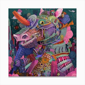 Lsd Fused Dino Canvas Print