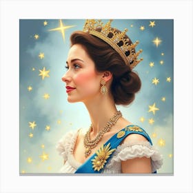 Graceful Young Queen 1 Canvas Print