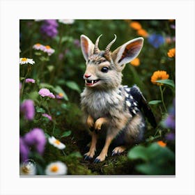 Deer In The Meadow Canvas Print