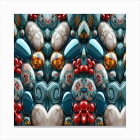 Fractal Hearts Canvas Print