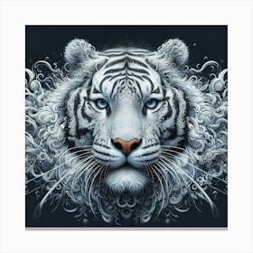 White Tiger 19 Canvas Print