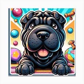 Shar Pei Puppy Canvas Print