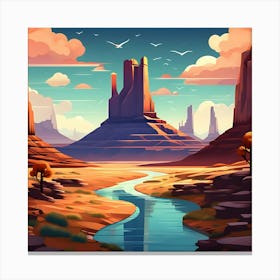 Desert Landscape 2 Canvas Print