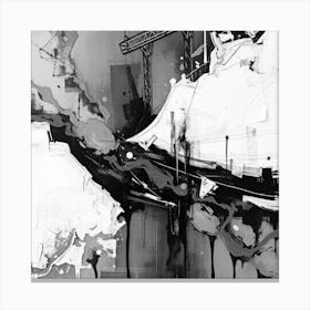 Abstract B&W Canvas Print