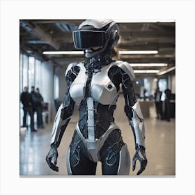 Futuristic Woman 52 Canvas Print