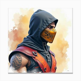 Mortal Kombat Ninja Fighter Concept Art (572) Canvas Print