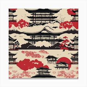 Japanese Pagoda 4 Canvas Print