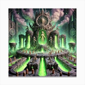 Temple Of Aphraxis Canvas Print