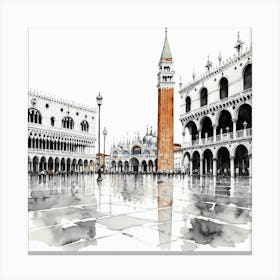 Venice Square Canvas Print