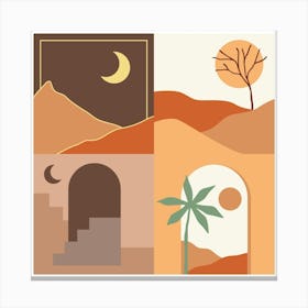 Desert Landscape Canvas Print