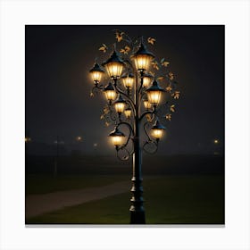 Default Create Unique Design Art Street Light 2 Canvas Print