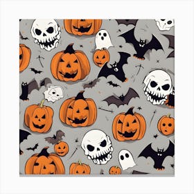 Halloween Pumpkins 3 Canvas Print