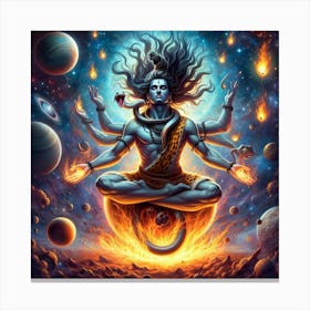 Lord Shiva Trance Canvas Print