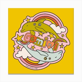 Gemini Dolphin Canvas Print