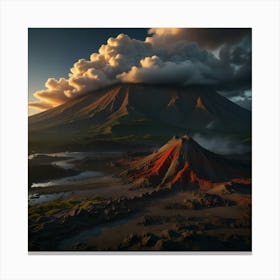 Volcano Canvas Print