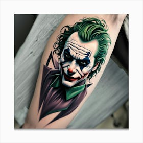 Joker Tattoo 5 Canvas Print