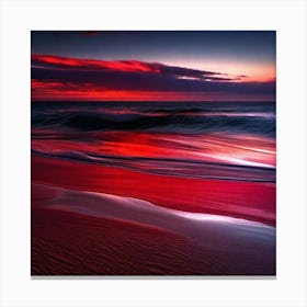 Sunset On The Beach 505 Canvas Print