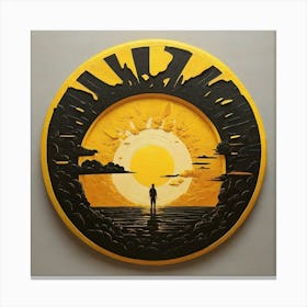 Sunset art 1 Canvas Print