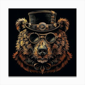 Steampunk Bear Canvas Print