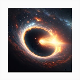 Black Hole In Space Canvas Print