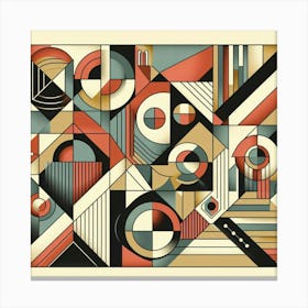 Abstract Geometric Shapes Canvas Print