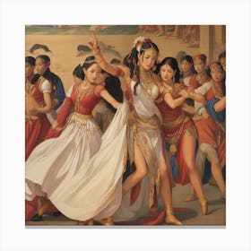 Dancers Of India Canvas Print