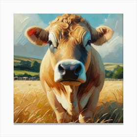 Jersey Cow Canvas Print