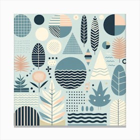 Scandinavian style, Tropics 5 Canvas Print